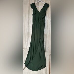 Xhilaration Dark Green Maxi Dress
